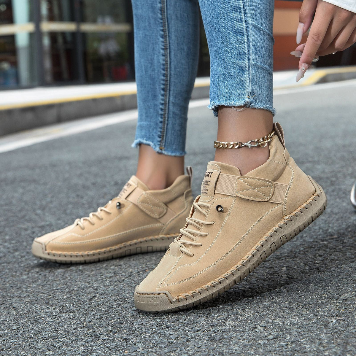 Casual Leather Ankle Boots