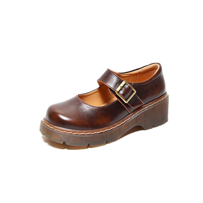 Women's Thin Velcro Shoes British Style