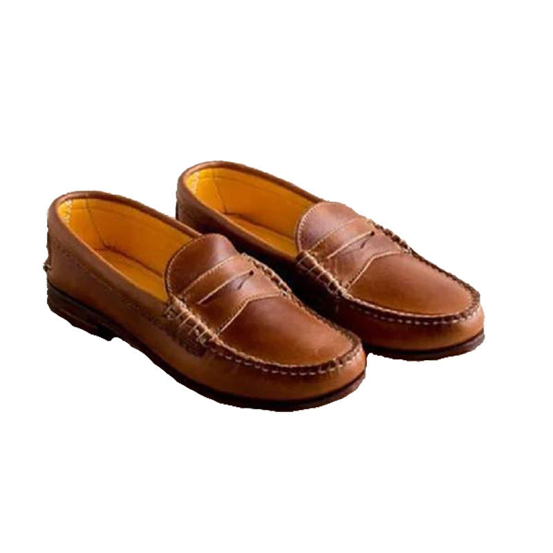 Women's Casual Brushed Retro Flat Platforms