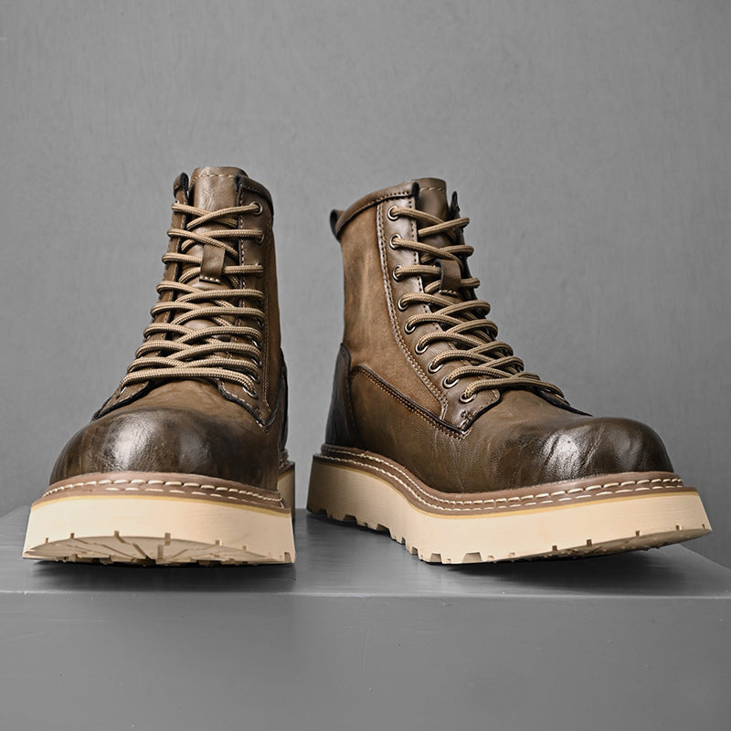 Men's Trend High-top British Style Working Boots