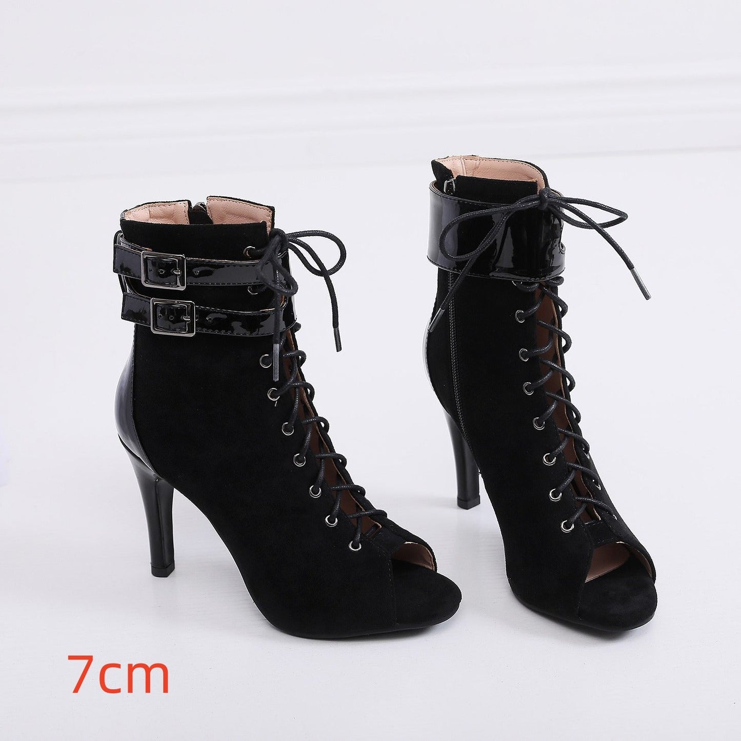 Stiletto Peep-Toe Mesh High-Heel Sandals