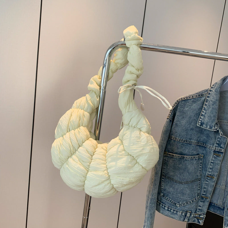 Crossbody Croissant Pleated Clouds Shoulder Bag Travel Bag