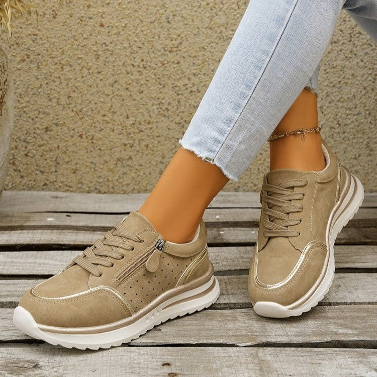 Women's Side-Zip Breathable Sneakers