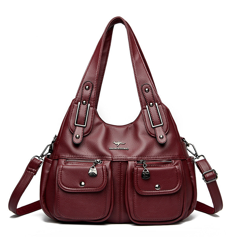 Solid Color Crossbody Travel Bag