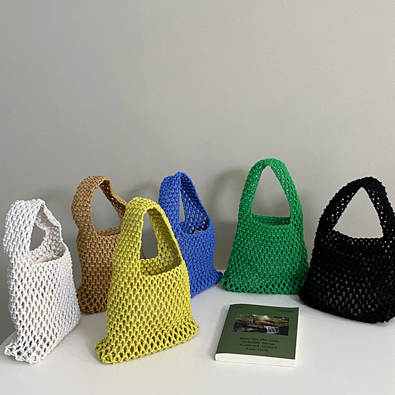 Handwoven Fashion Versatile Mesh Beach Bag Travel Bag