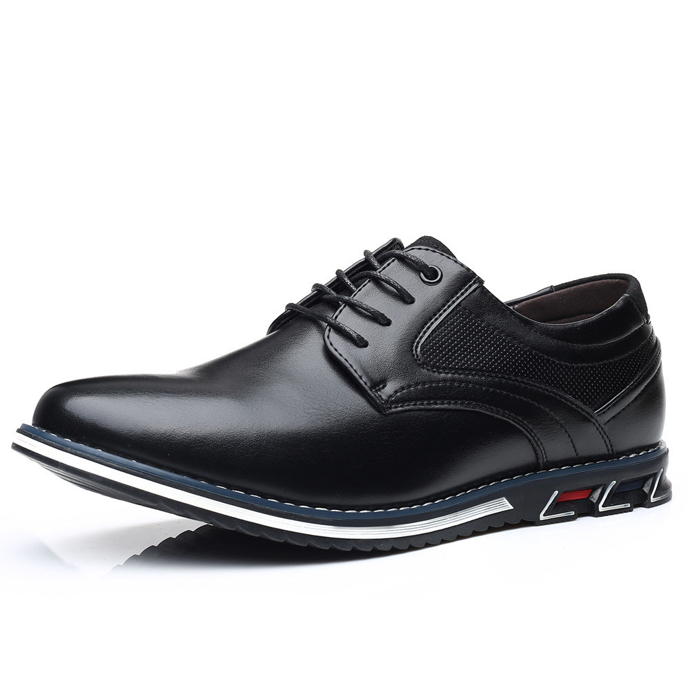 Men's Leather Casual Lace-Up Shoes