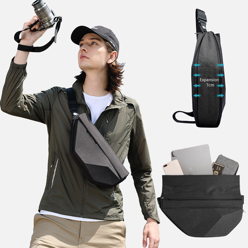 Men's Geometric Shoulder Bag