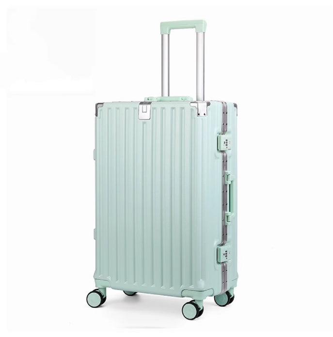 Unisex Aluminum Frame Solid Trolley Travel Case Travel Bag