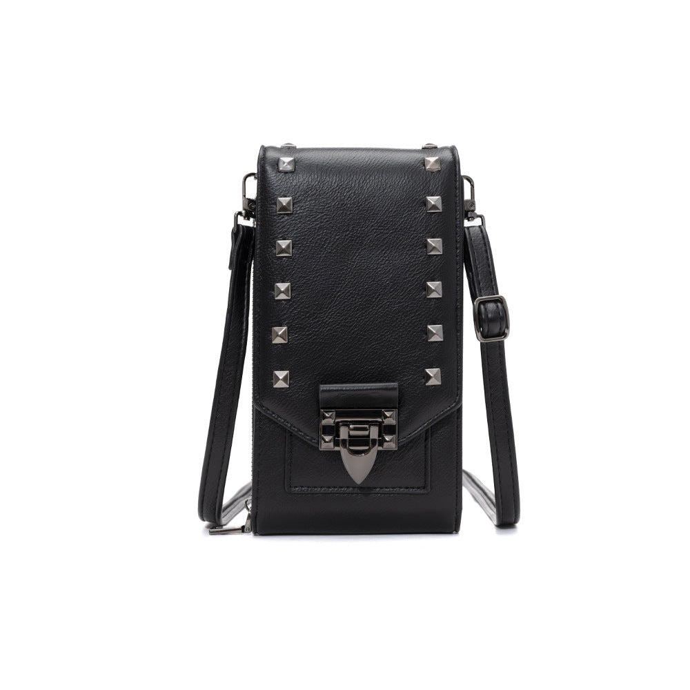 Women's Rivet Design Crossbody Bag