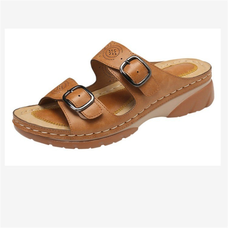 Women's Slope Heel Platform Casual Sandals