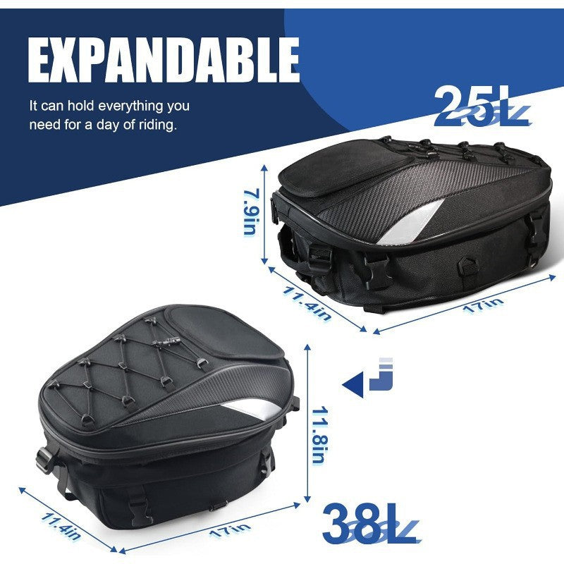 Motorcycle Rear Seat Helmet Backpack