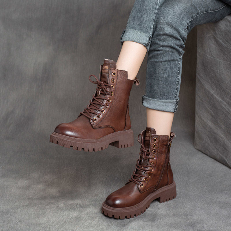Women's Martin Boots British Style Short