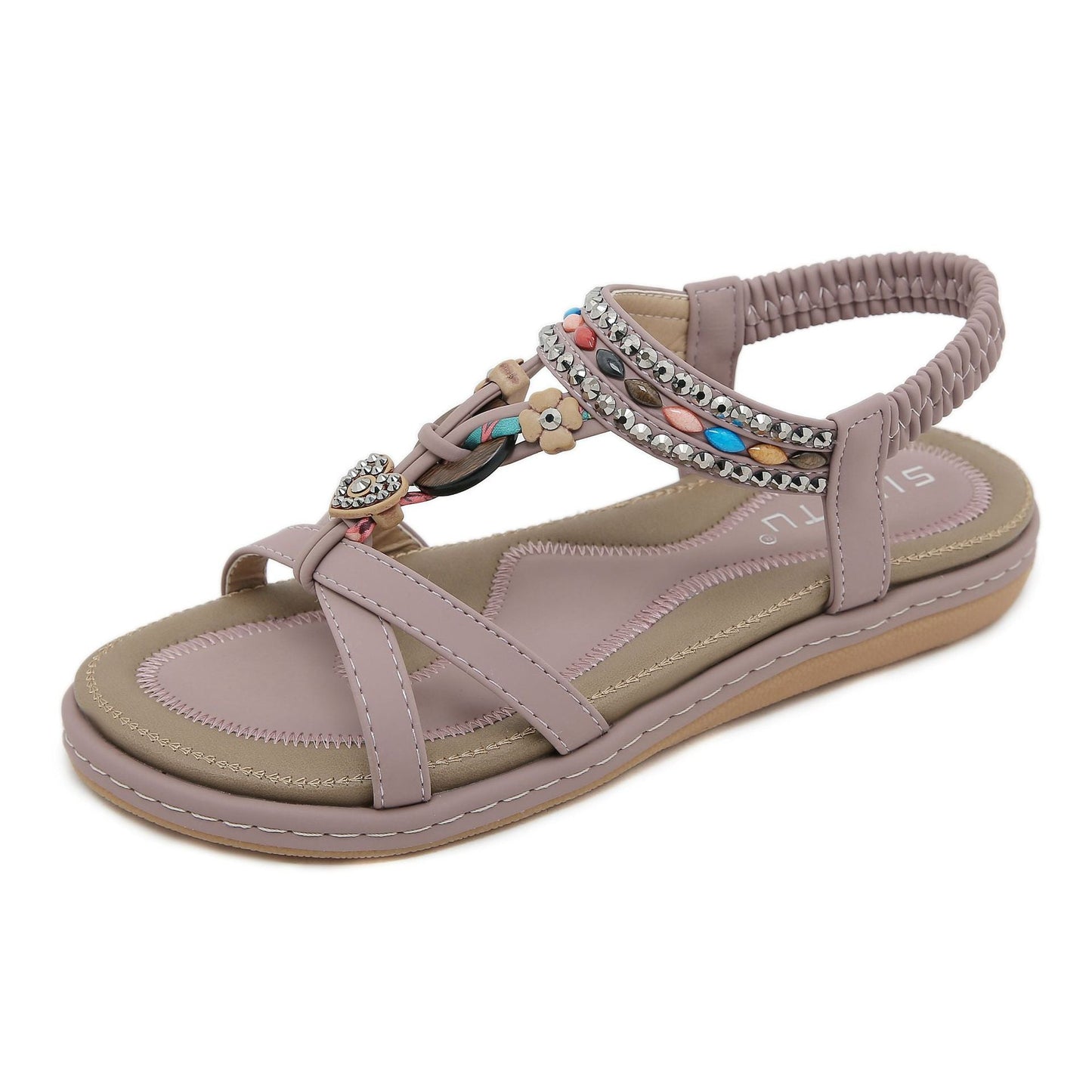 Women's Rhinestone Casual Flat Sandals