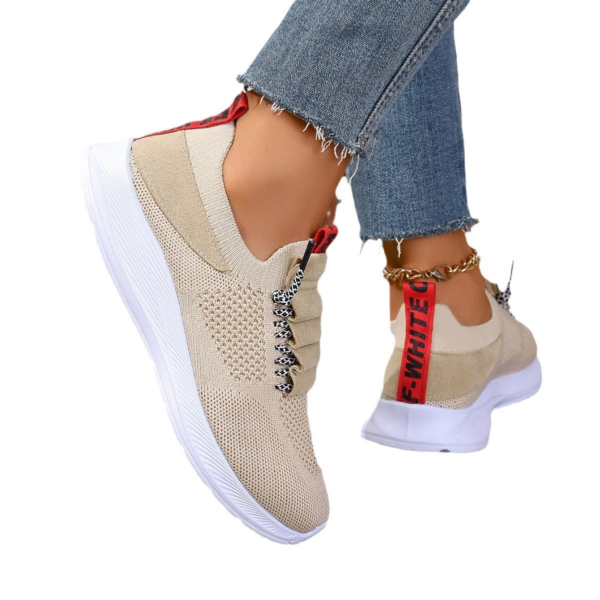 Women's Casual Non-Slip Knit Sneakers