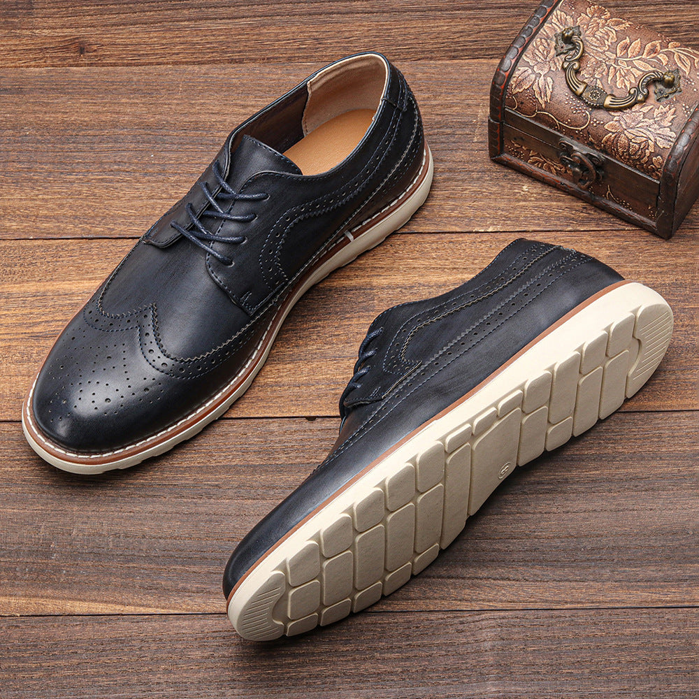 Men's Ultra-light Brogue Casual Sneakers