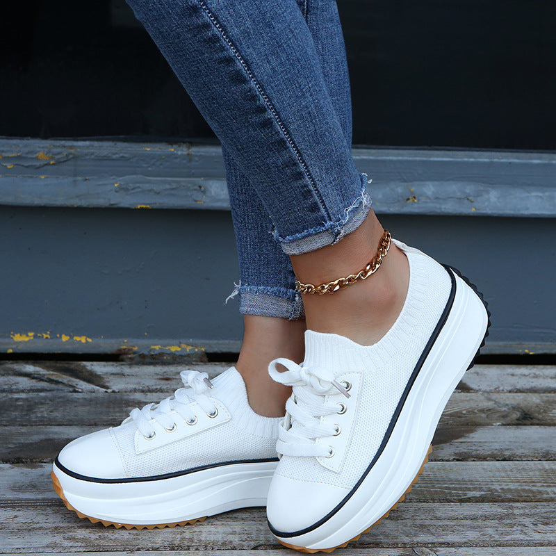 Women's Low-top Platform Canvas Shoes