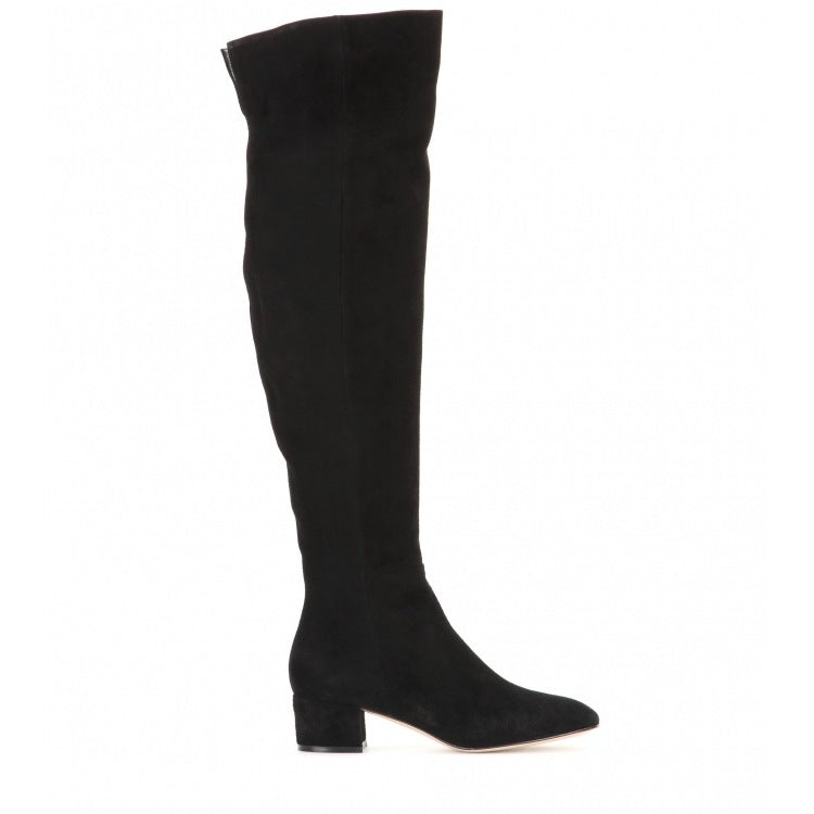 Women's Over-the-Knee Suede Block Heel Boots