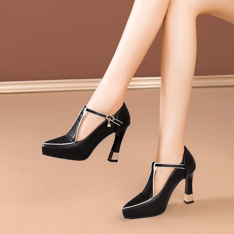 Women's Chunky Heel Pumps