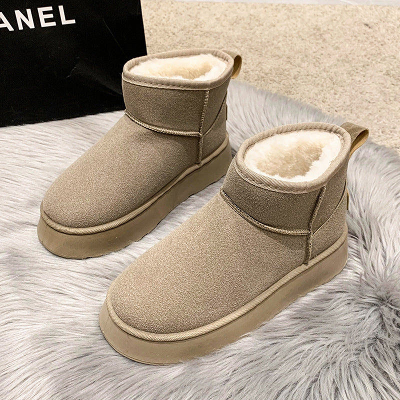Women's Fur-Lined Outdoor Snow Boots