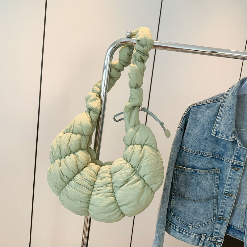 Crossbody Croissant Pleated Clouds Shoulder Bag Travel Bag