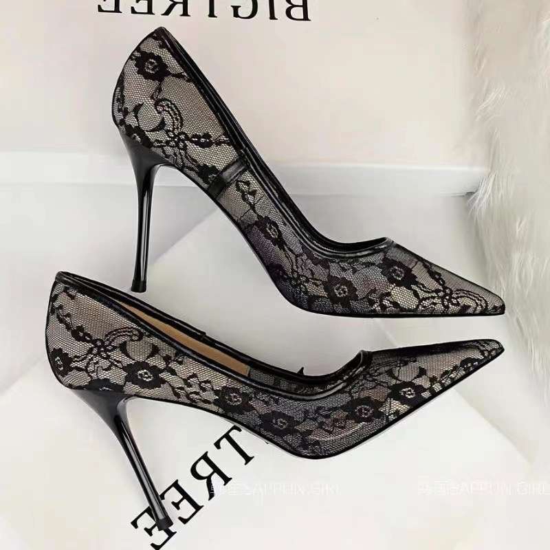 Women's Lace Stiletto Heels