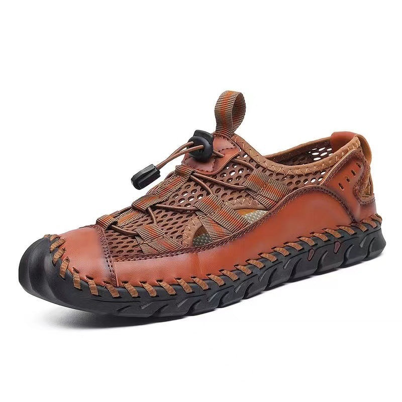 Hand Stitched Beach Sandals with Anti-collision Toe