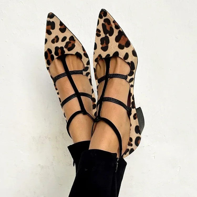 Pointed Shallow Mouth Buckle Heels