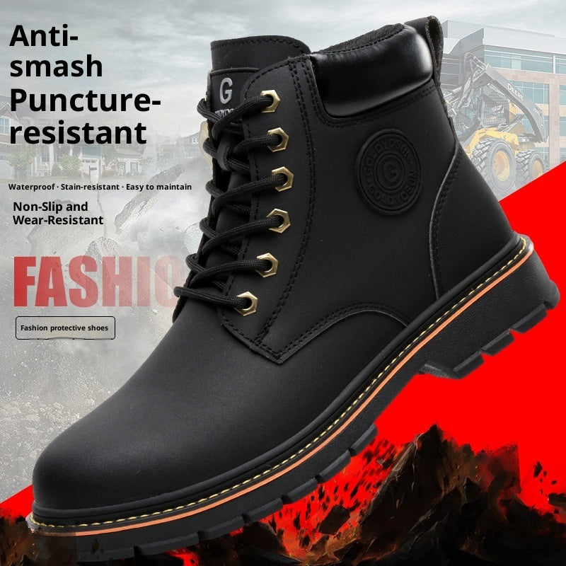 Mid-top Steel Toe Protective Shoes