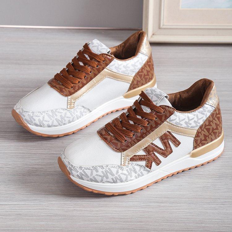 Women's Fashion Casual Printing Lace-Up Round-Toe Sneakers