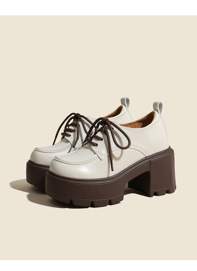 Women's Chunky-sole Lace-up Loafers