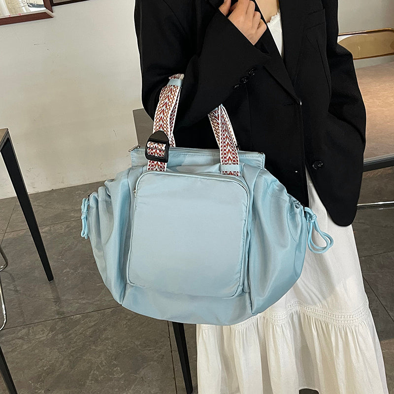 Nylon Fabric Large Capacity Travel Tote Handbag