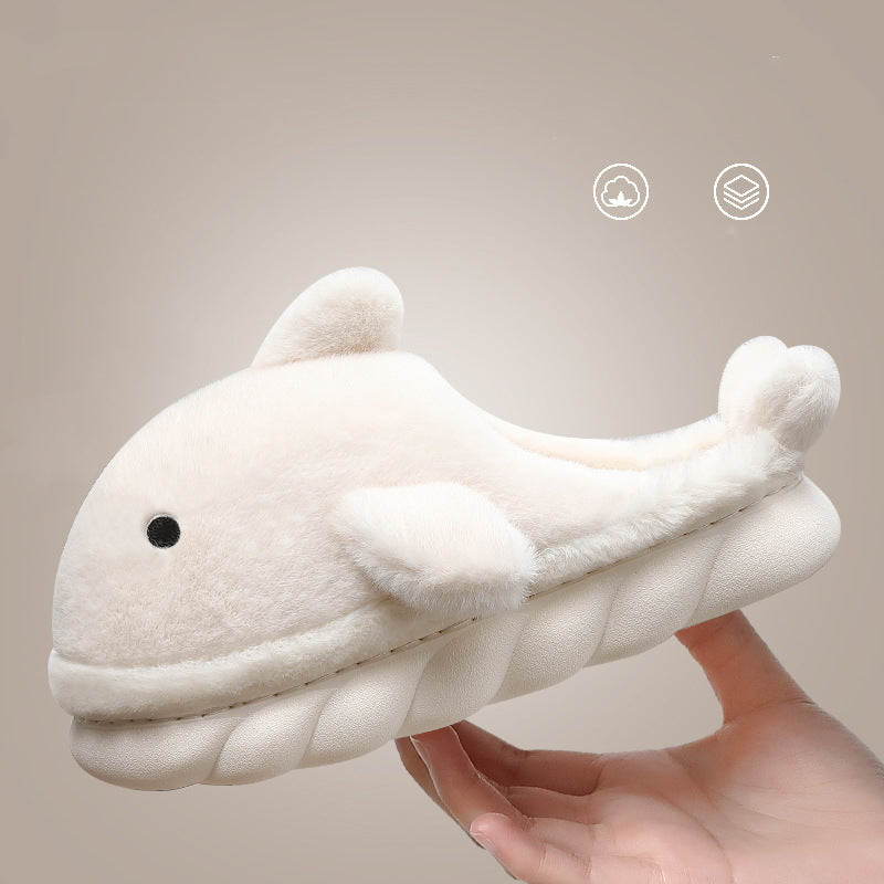 Shark Plush Home Slippers