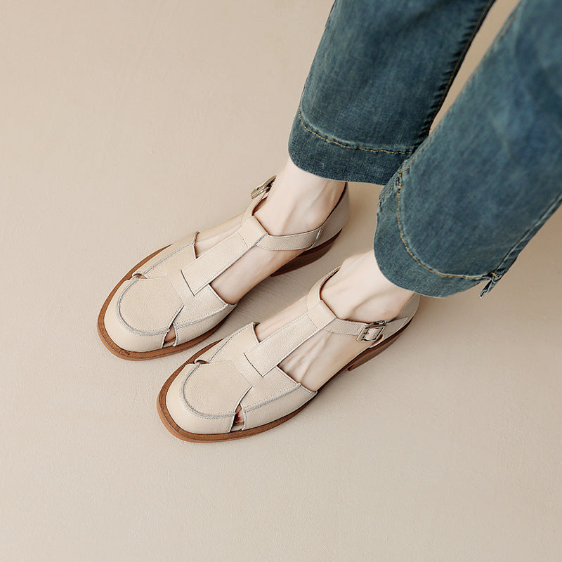 Women's Retro Flat Bottom Sandals