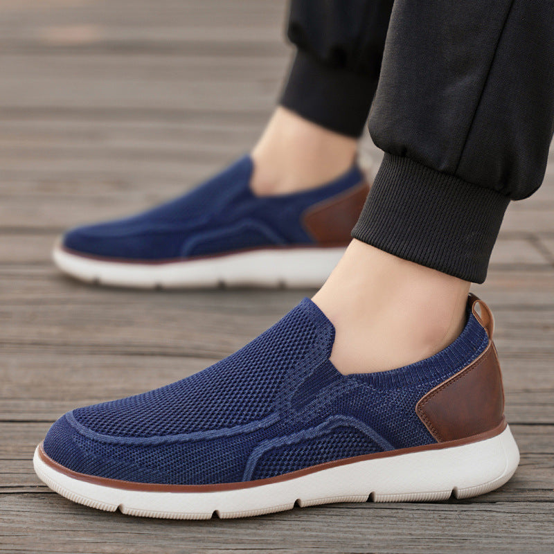 Men's Breathable Fly Woven Mesh Casual Flats