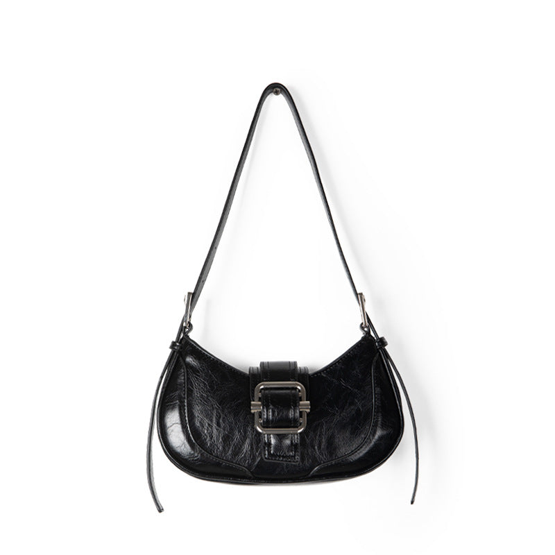 Women's Texture Armpit Bag Satchel