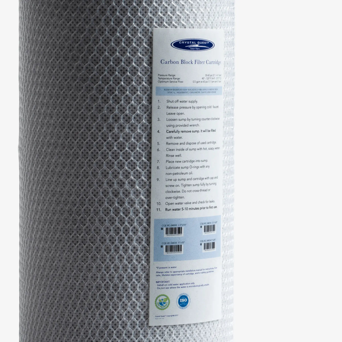 Coconut Based 5-Micron Carbon Block Filter Cartridge