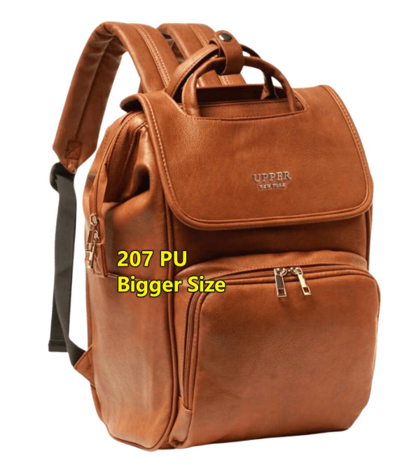 Multifunctional Large Capacity PU Backpack