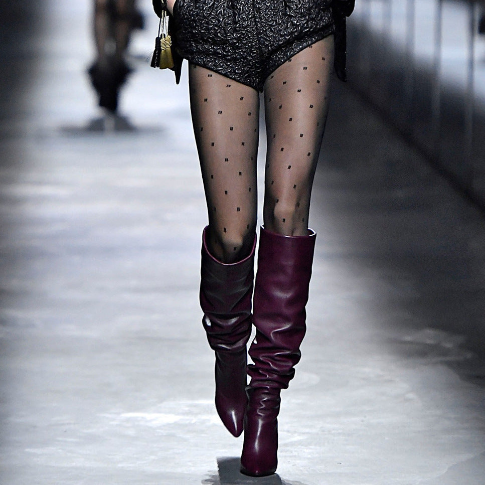 And Sleeve High Leg Boots