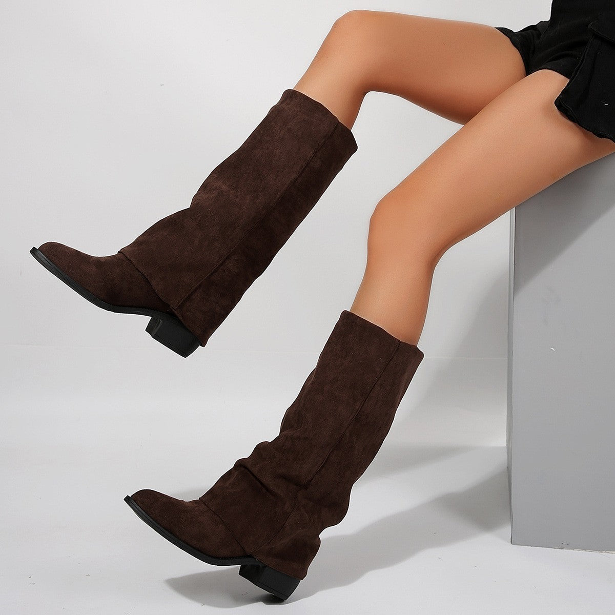 Women's And Thick Heel Skinny Boots