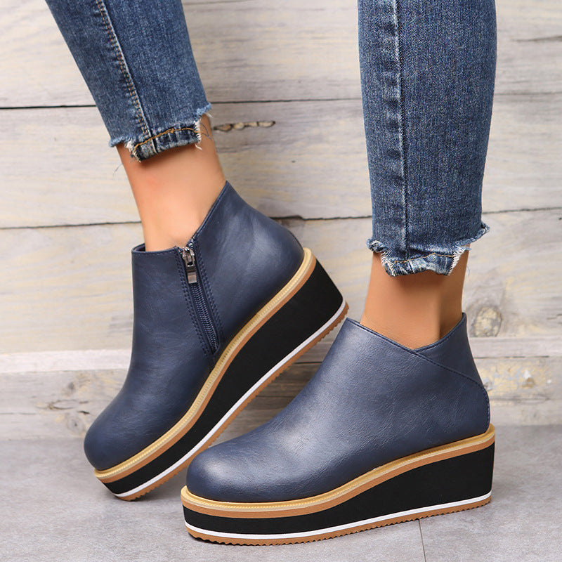 Women's Chunky Block Heel Ankle Boots