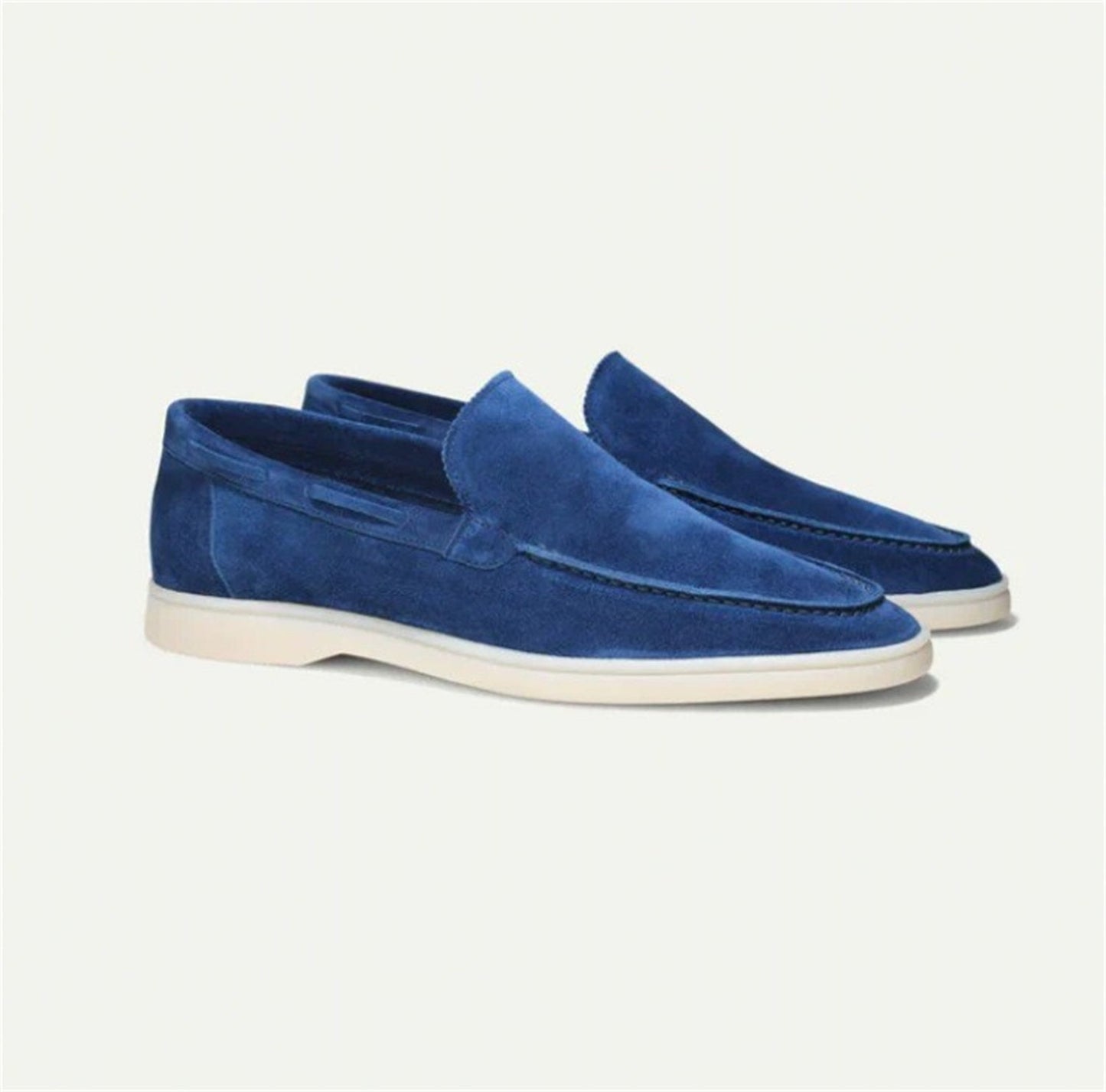 Frosted Suede Driving Flats