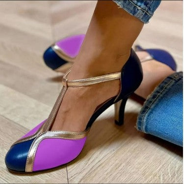 Round-Toe High-Heel