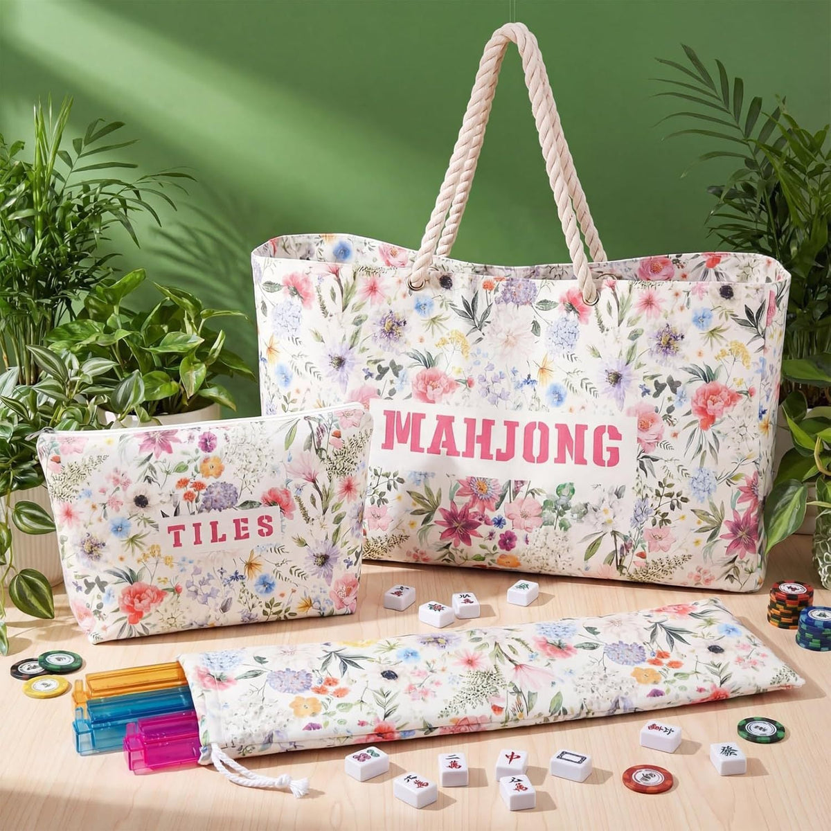 Multi-Functional High-Capacity Mahjong Bag Set
