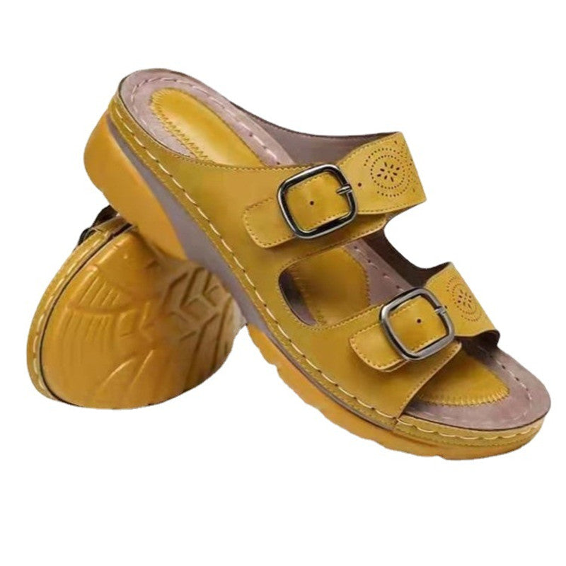 Women's Slope Heel Platform Casual Sandals