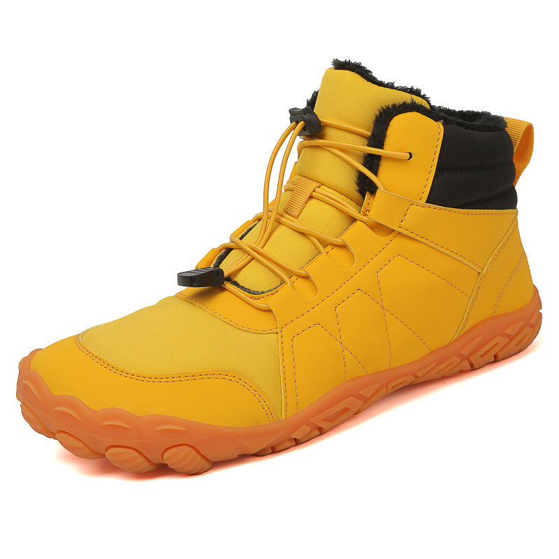 Men's Snow Boots Barefoot With Thick Fleece