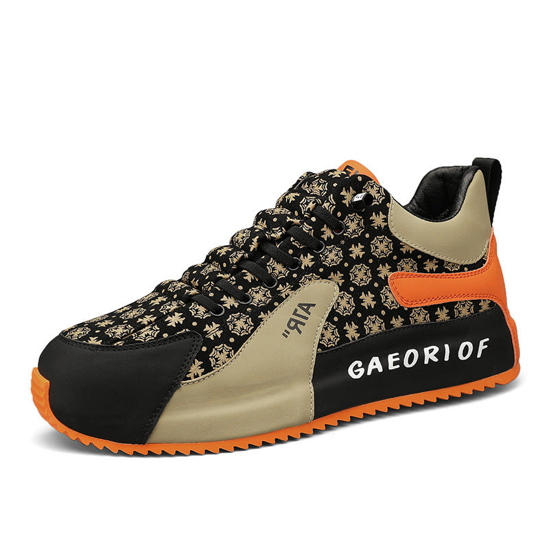 Men's Flower Pattern Casual Shoes