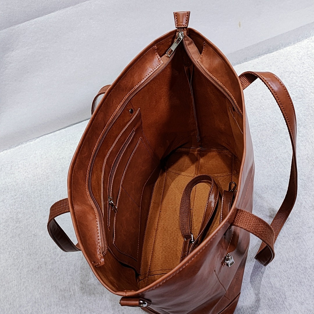 Vintage Vegetable Soft Oil Waxed Travel Bag
