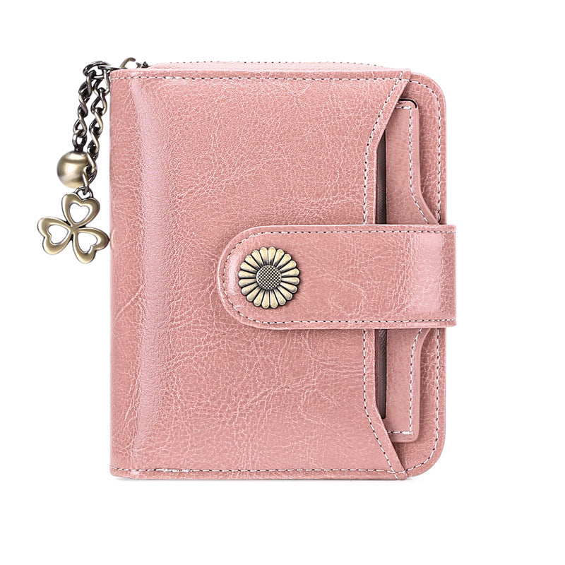 Oil Wax Genuine Leather Wallet