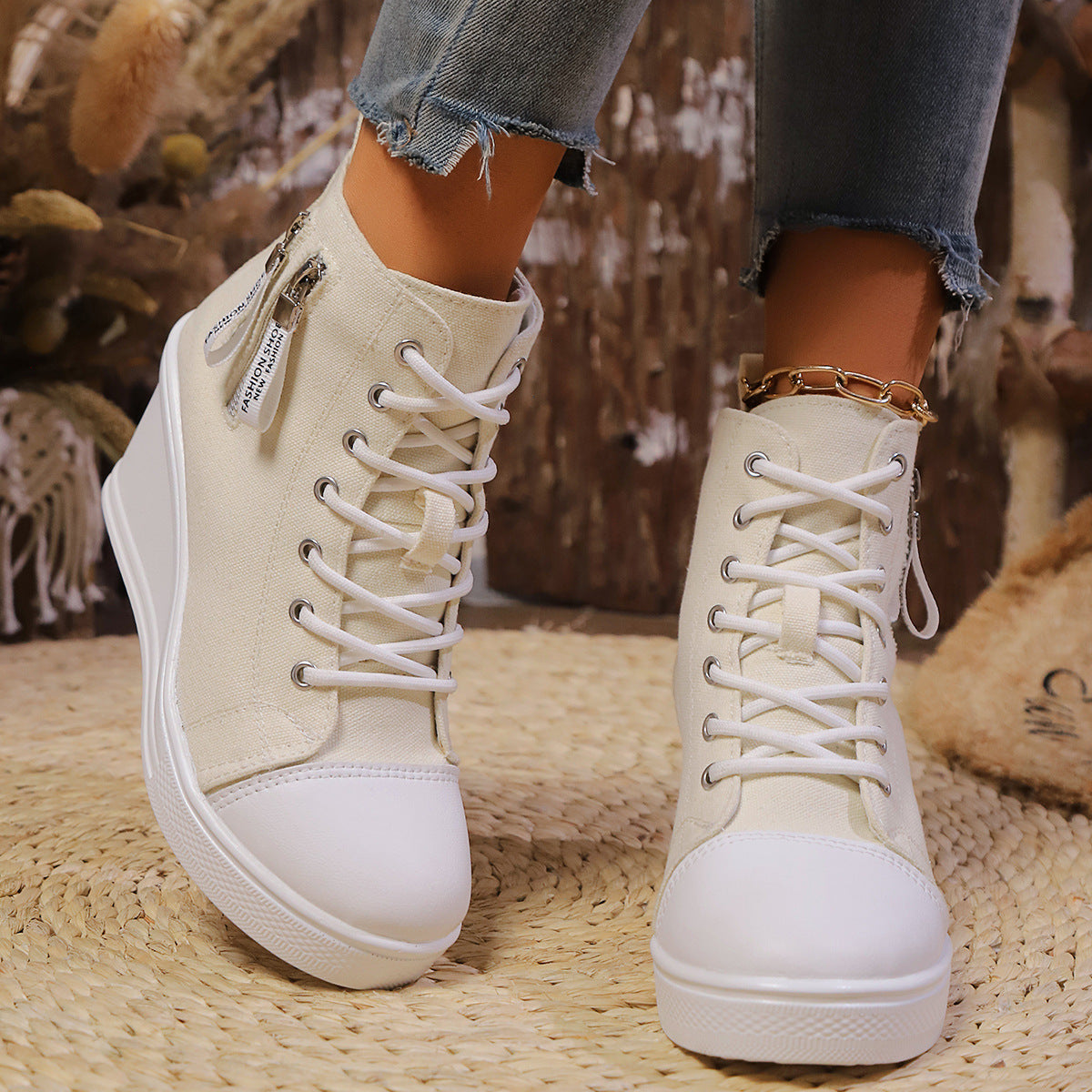 Women's Casual Wedge Sneakers