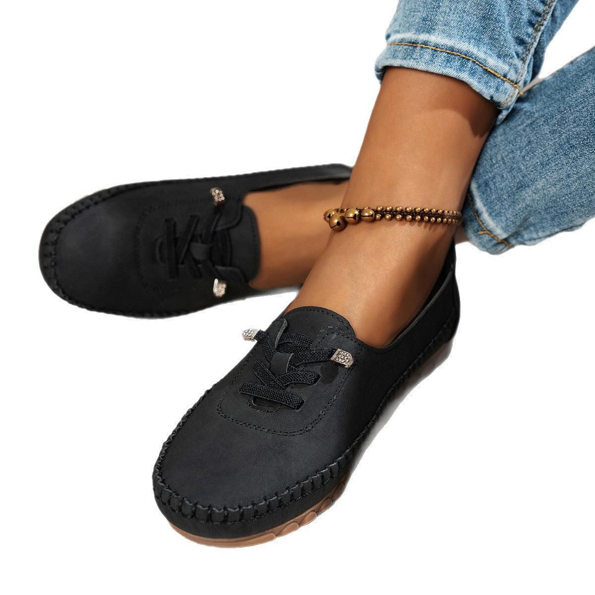Women's Soft Lace-Up Flats
